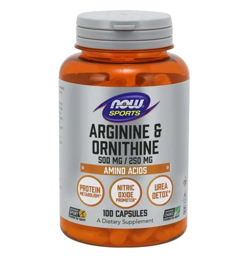 Arginine & Ornithine 500/250 mg, 100 капсули