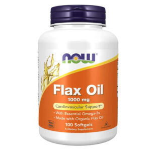 Flax Oil Organic 1000 mg, 100 гел капсули