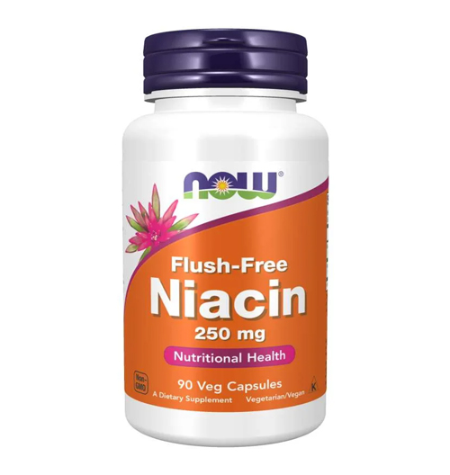 Flush-Free Niacin 250 mg, 90 капсули