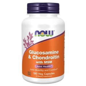 Glucosamine & Chondroitin + MSM, 180 капсули
