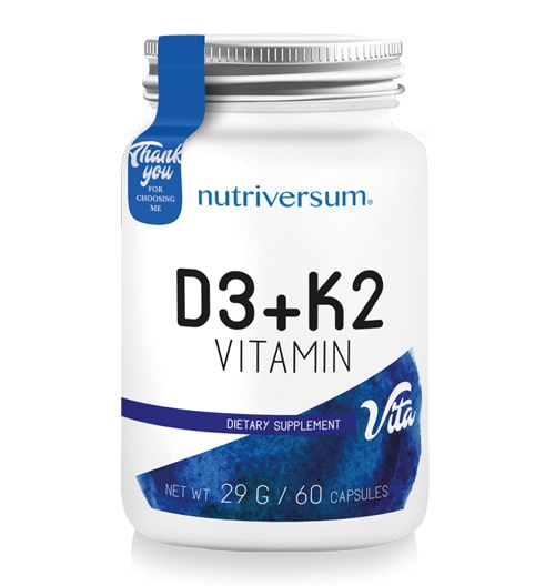 D3 + K2 Vitamin, 60 капсули