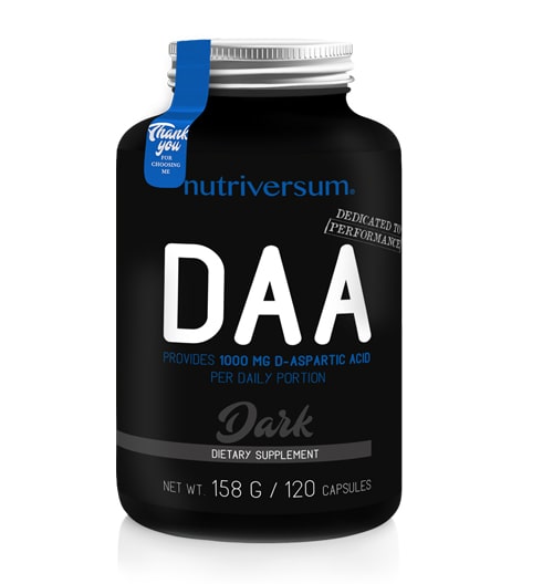 DAA Dark | D-Aspartic Acid 1000 mg, 120 капсули