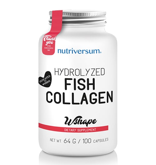 Hydrolyzed Fish Collagen 500 mg, 100 капсули