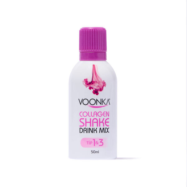 Voonka Collagen Beauty Shake - Orange-Peach Flavored Food Supplement Containing Collagen, HA, Grape Seed Extract and Green Tea Extract - 15 бут. х 50 мл. - Image 2