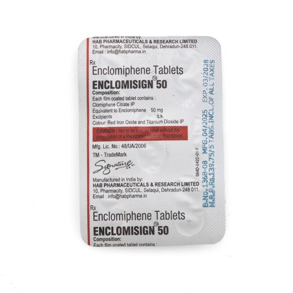 Enclomisign 50 (Енкломифен) – 10 табл. х 50 мг. - Image 3