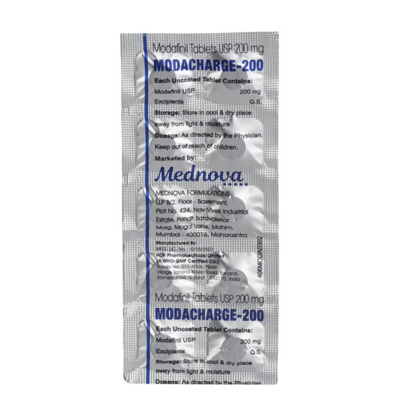 Modacharge-200 (Modafinil) - 10 табл. х 200 мг. - Image 2